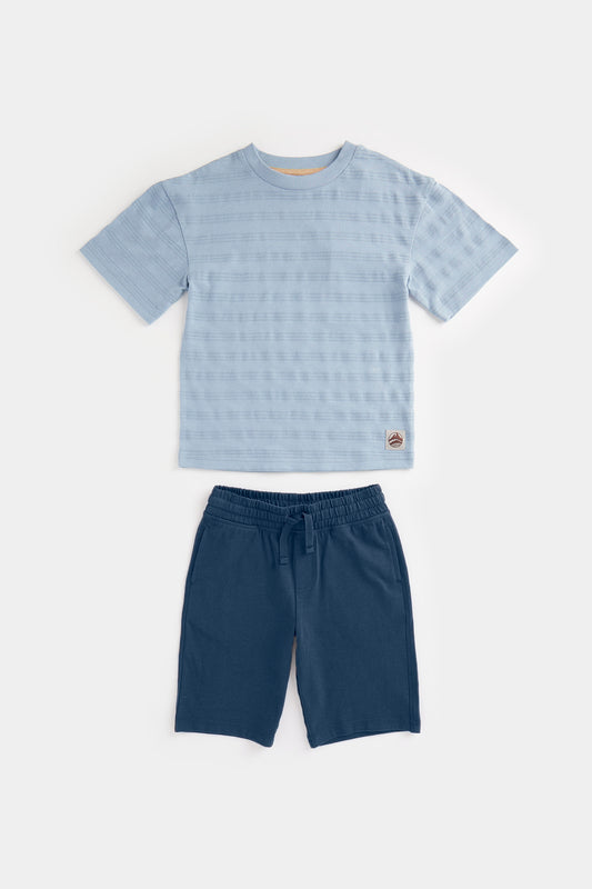 Striped T-Shirt and Shorts Set