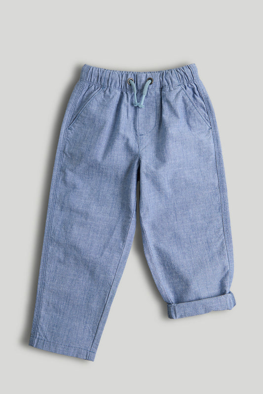 Mini Boys Clean Blues Everley Chambray Pull Ontrs