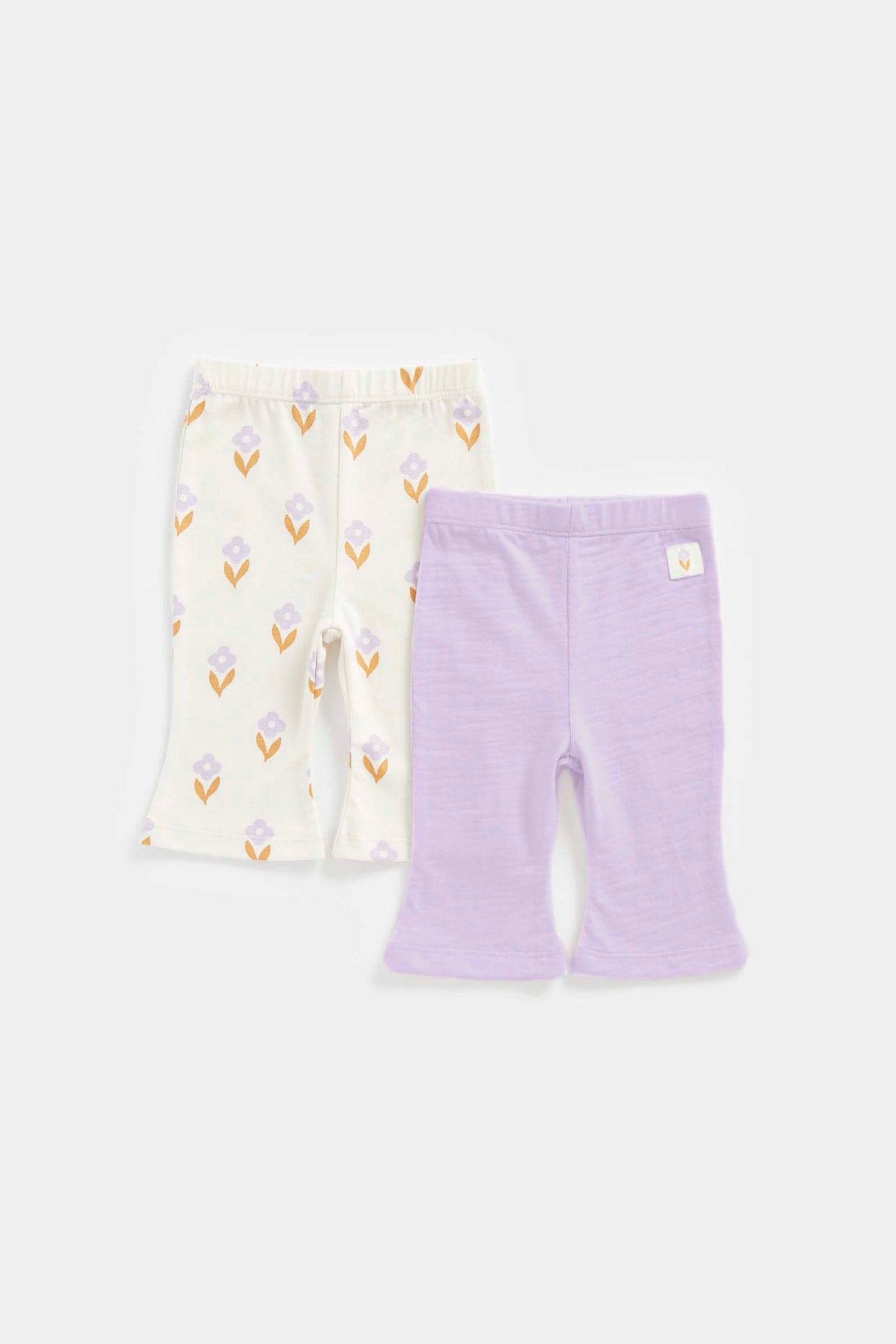 Newborn Girl Patchwork Floral 2Pk Legging