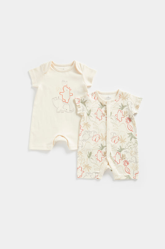 2 Pack Animal Yoga Rompers