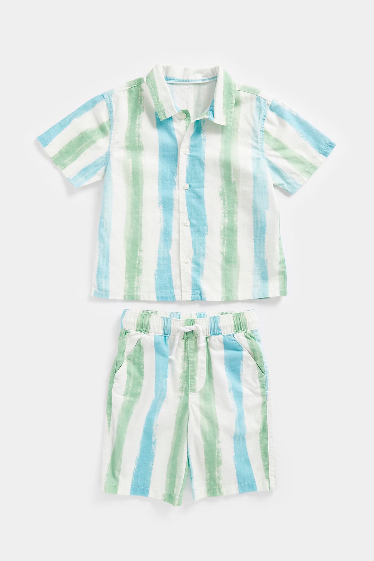Mini Boys Vintage Lens Stripe Shirt& Short