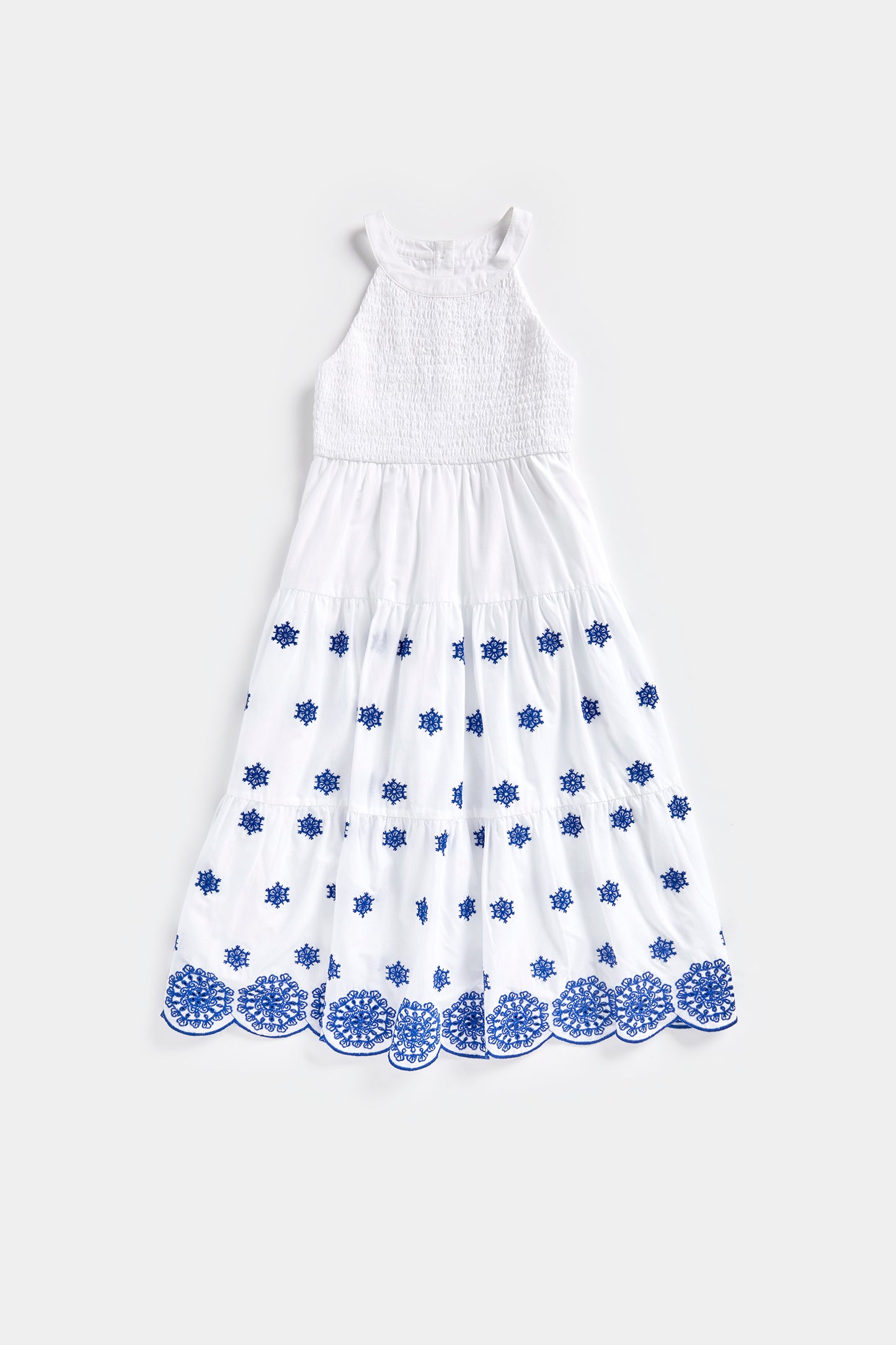 White Embroidered Maxi Dress