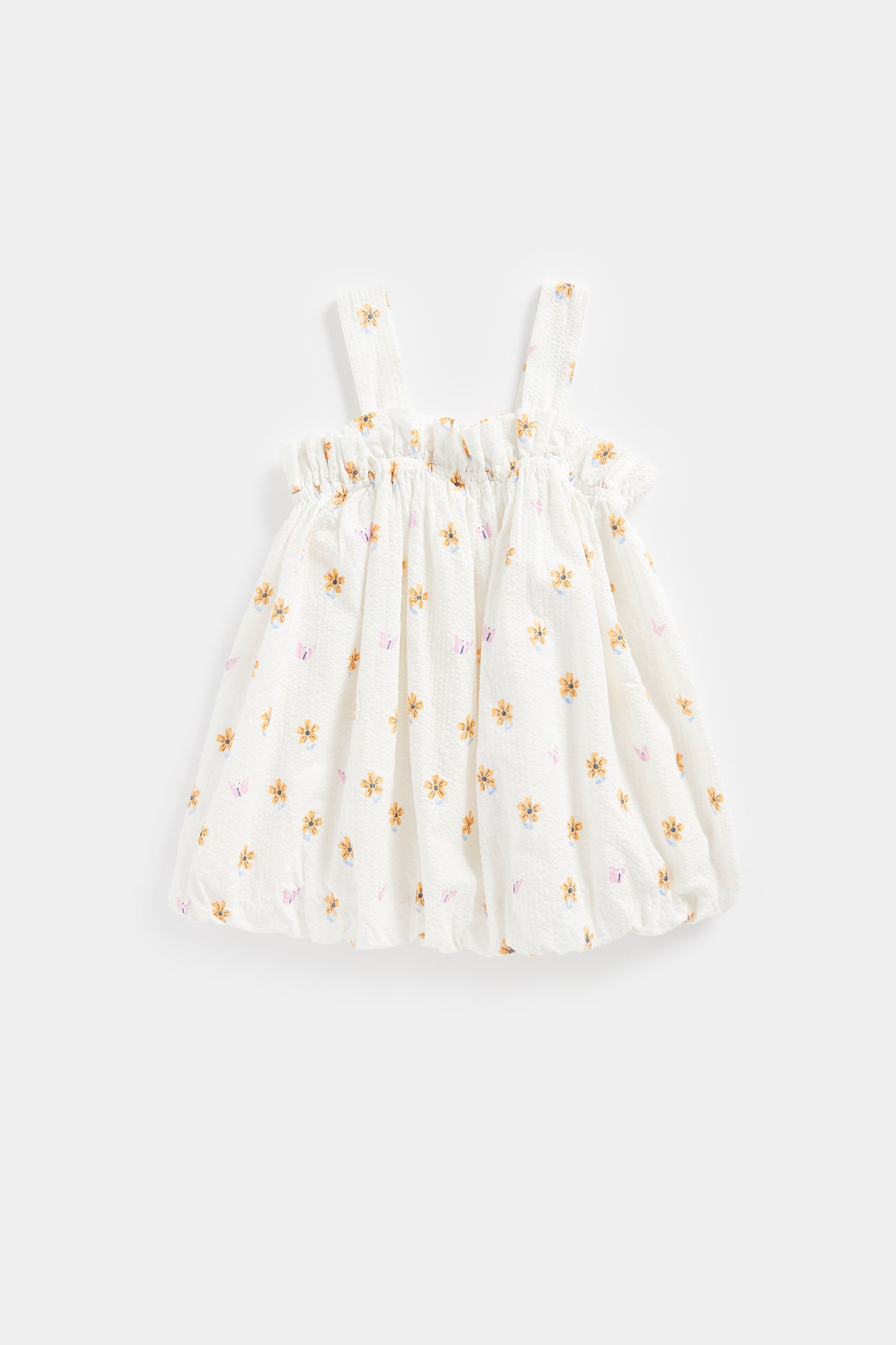 Floral Bubble-Hem Dress