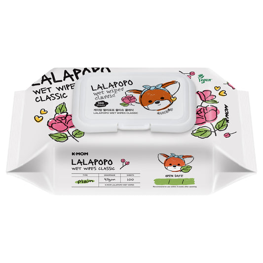 K-Mom Lalapopo Organic Wet Wipes Classic 100 Sheets