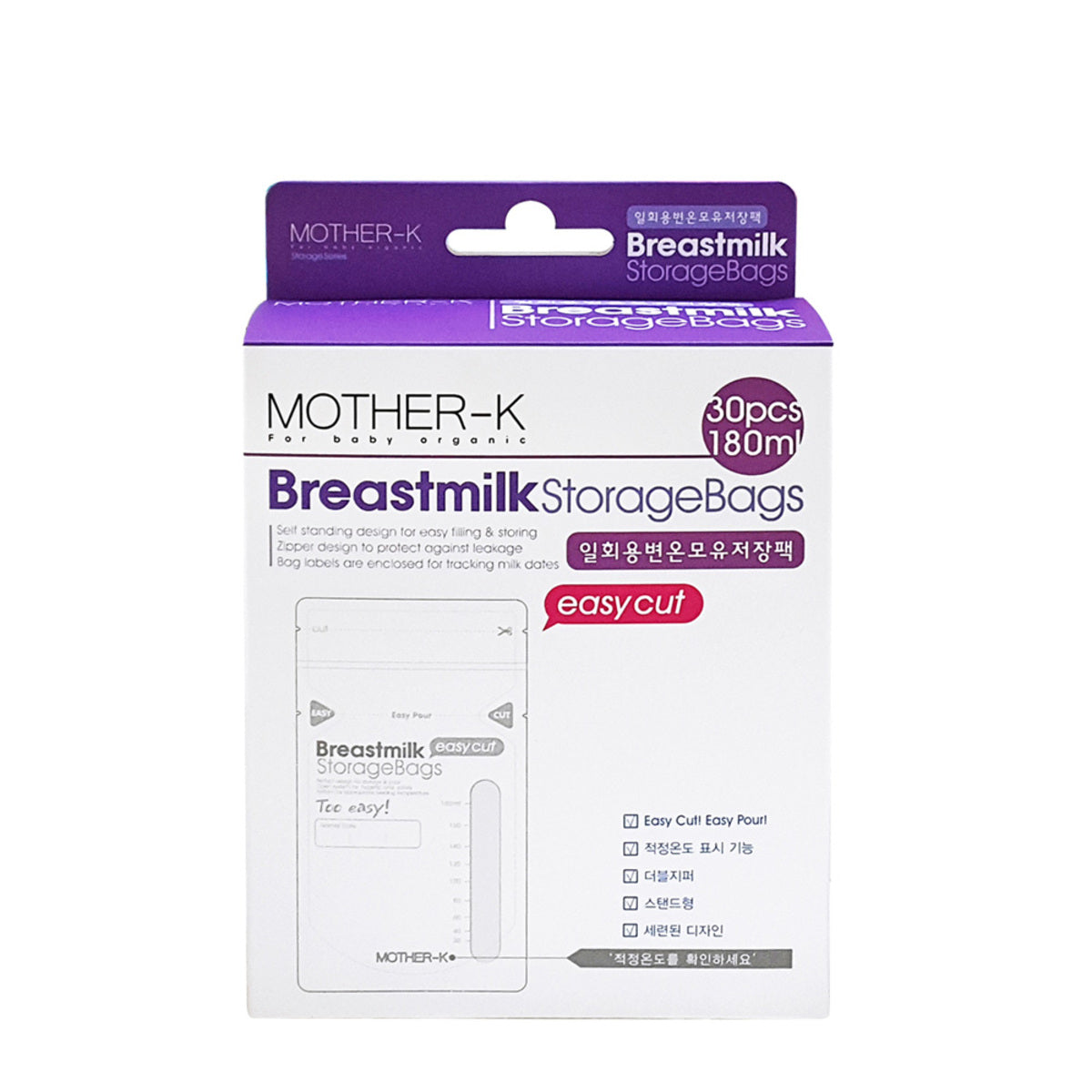 Mother-K Disposable Breastmilk Storage Bags 30Ps