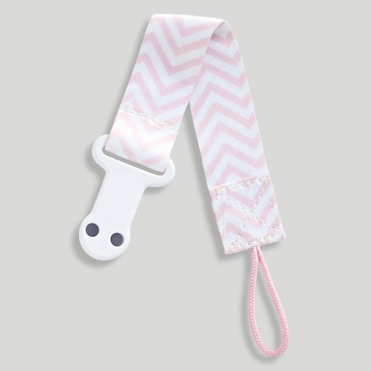 Soother Clip Pink Chevron
