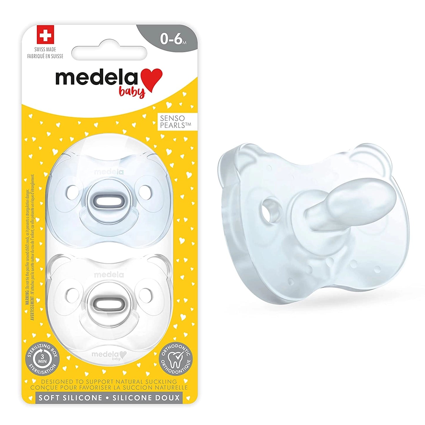 Baby Pacifier Soft Silicone 0-6M Boy
