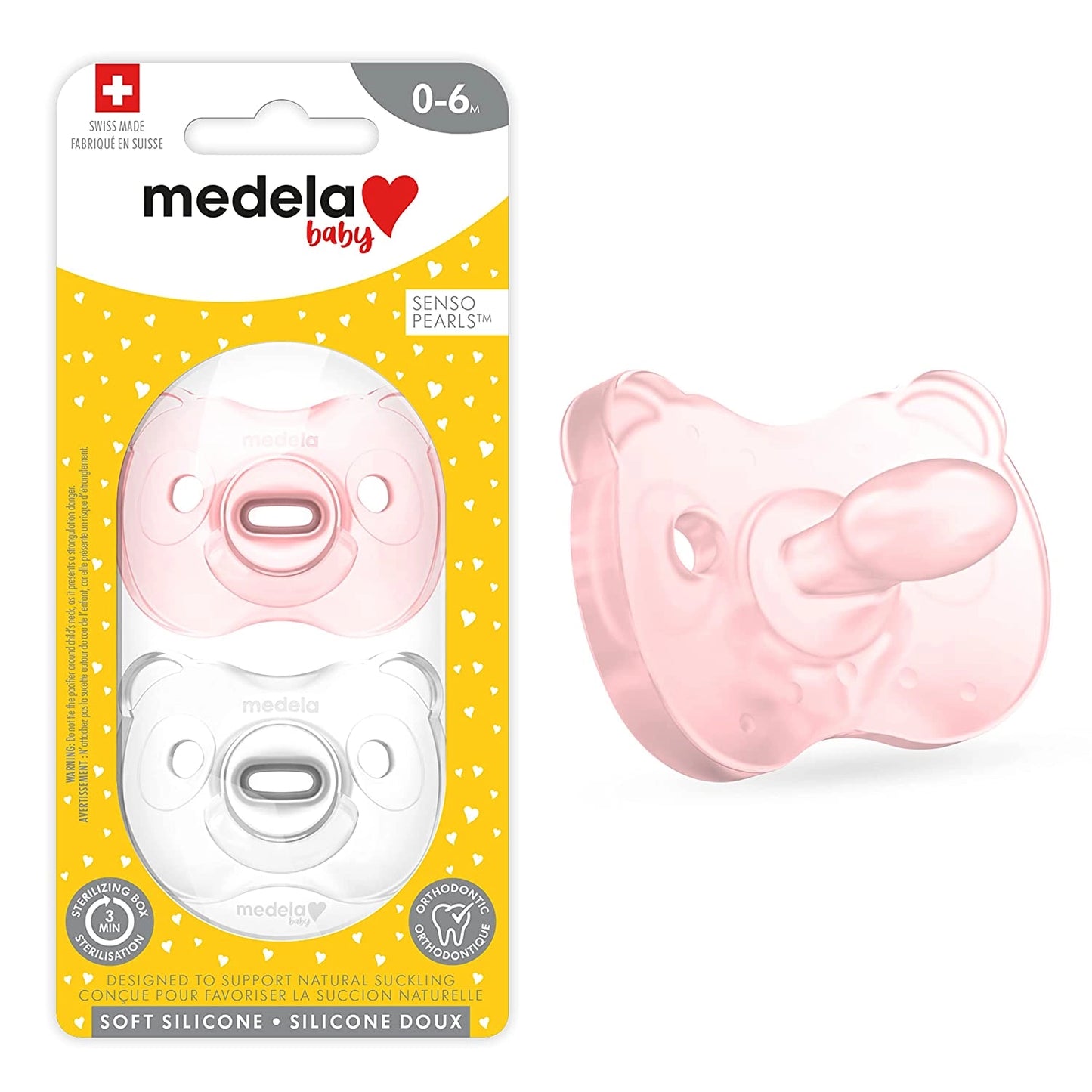 Baby Pacifier Soft Silicone 0-6M Girl