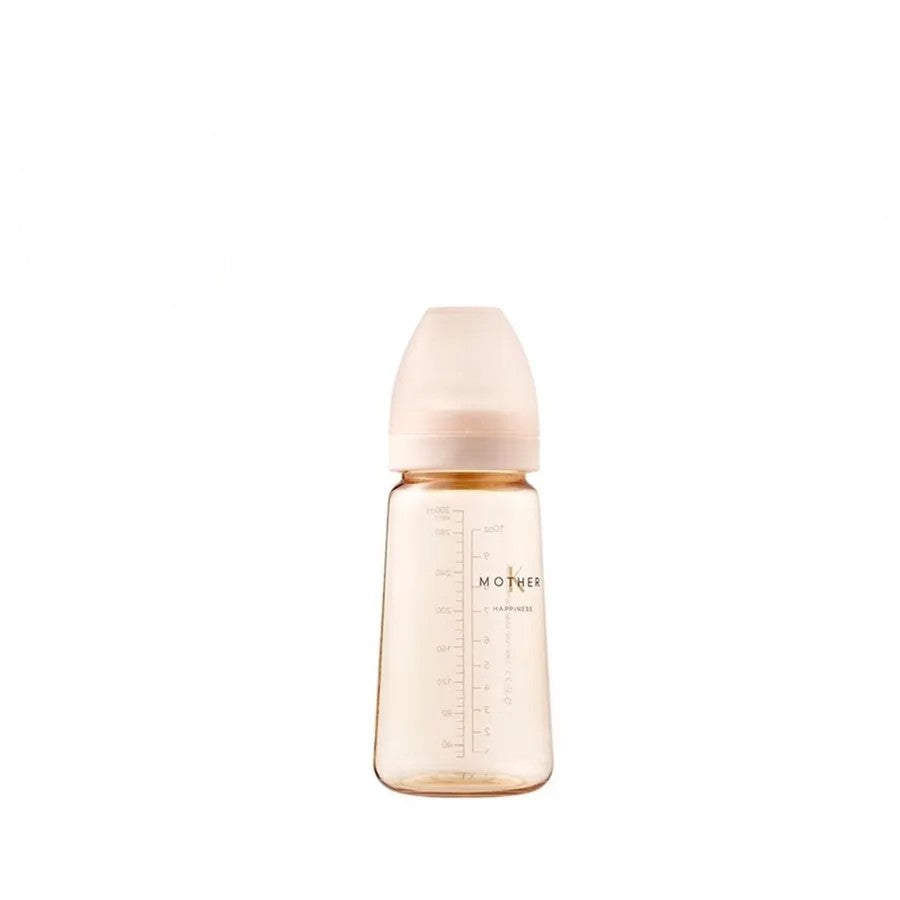 Mother-K Ppsu Feeding Bottle With Nipple Large 280Ml Cream