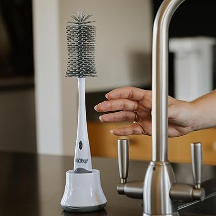 2in1 Silicone Bottle Brush & Teat w/Drainer