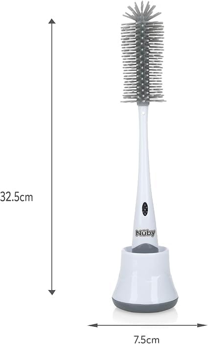 2in1 Silicone Bottle Brush & Teat w/Drainer