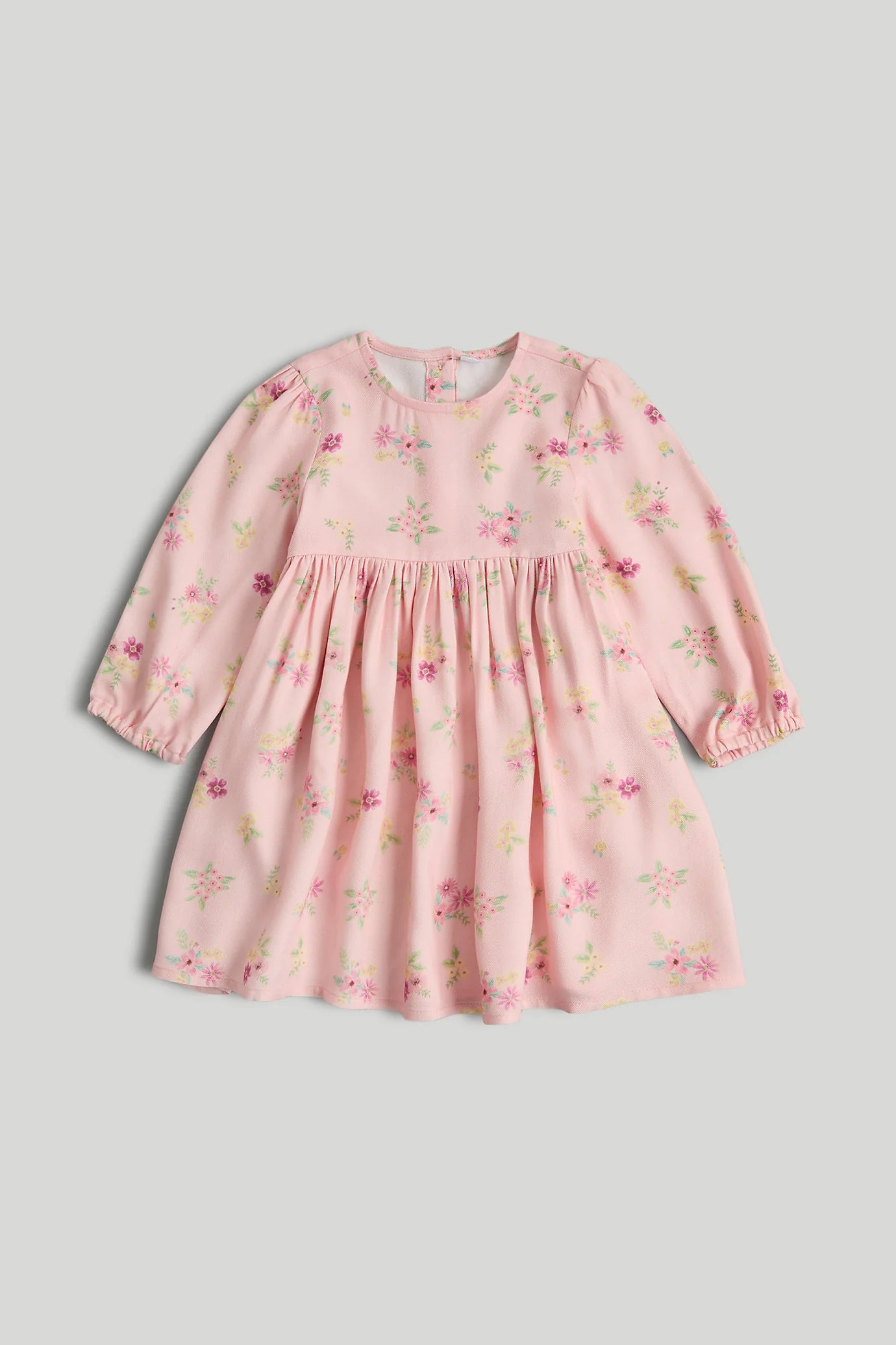 Pink Floral Cotton Dress