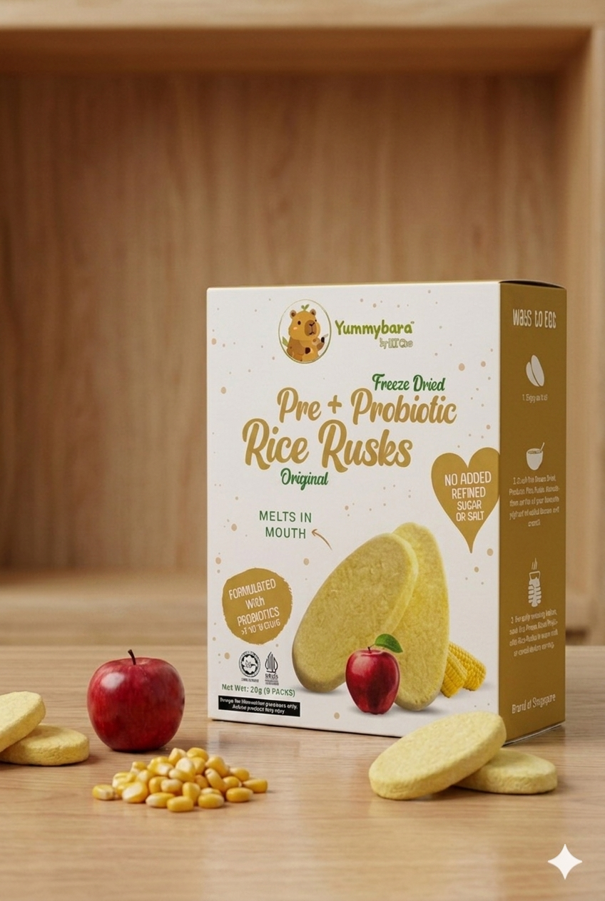 FREEZE DRY PRE&PROBIOTIC RICE RUSK ORI-20G