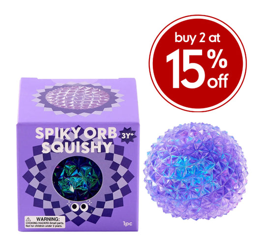 J'adore Spiky Orb Squishy - Purple