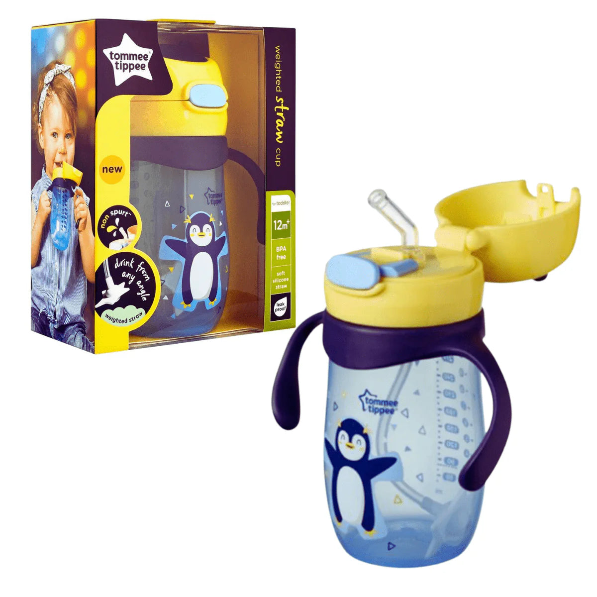 Tommee Tippee Weighted Straw 2 Handle Cup 300Ml