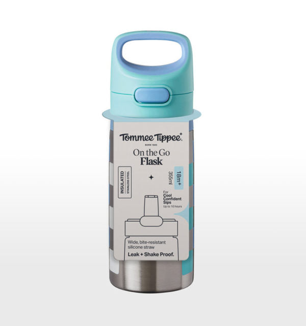 Tommee Tippee Ss On The Go Straw 18M+ 355Ml Boy