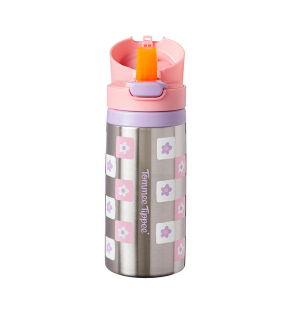 Tommee Tippee Ss On The Go Straw 18M+ 355Ml Girl
