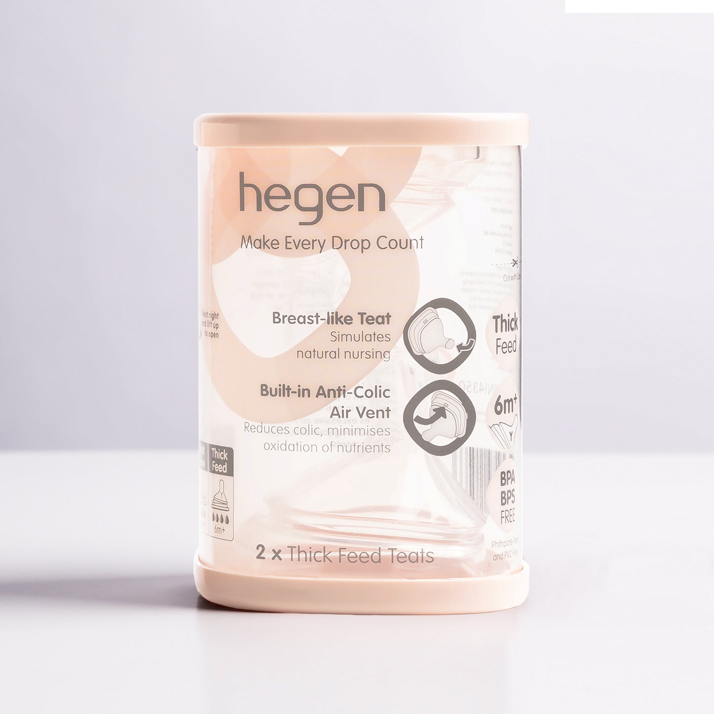 Hegen Teat Thick Feed (2-pack)