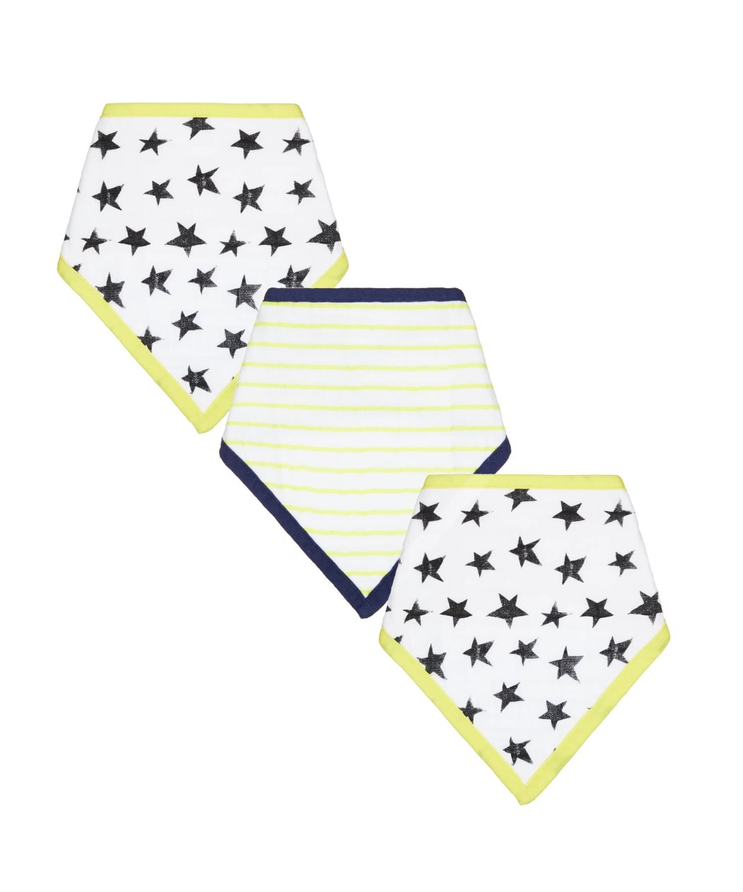 Muslin Star 3pk Dribbler - Unisex