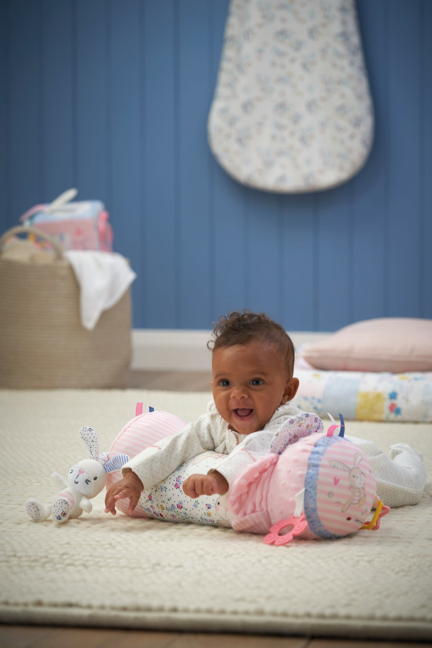 Spring Flower Tummy Time Roller