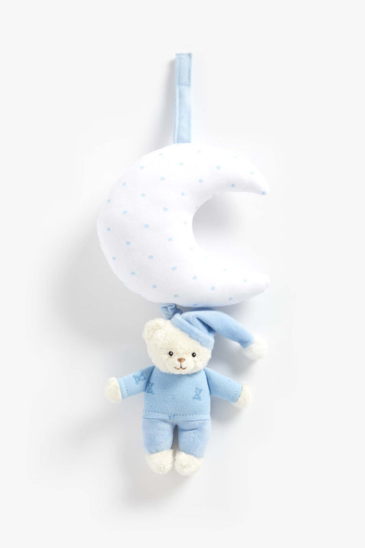 Blue Bedtime Bear Musical Pull