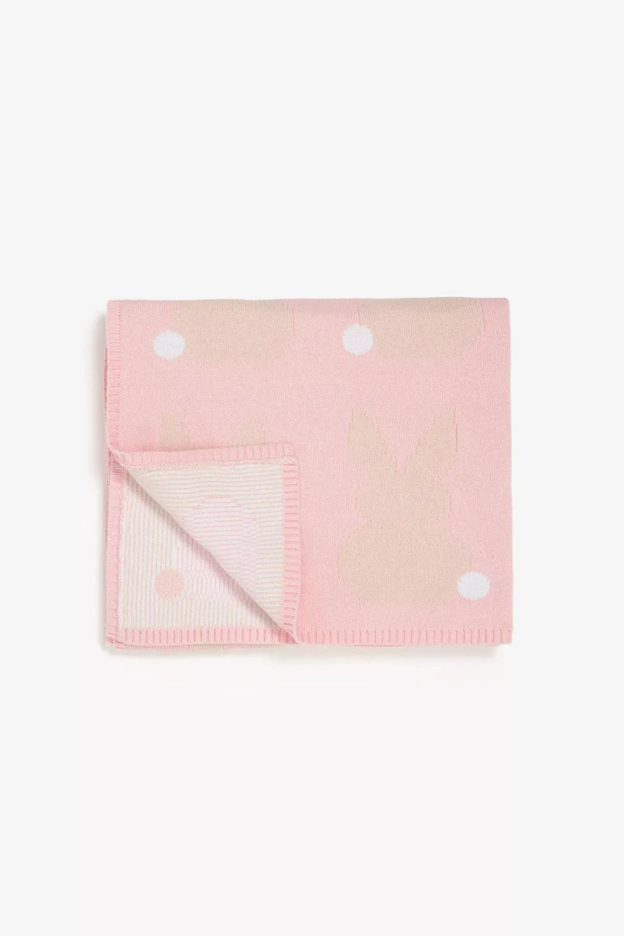 Flutterby Bunny Knitted Blanket