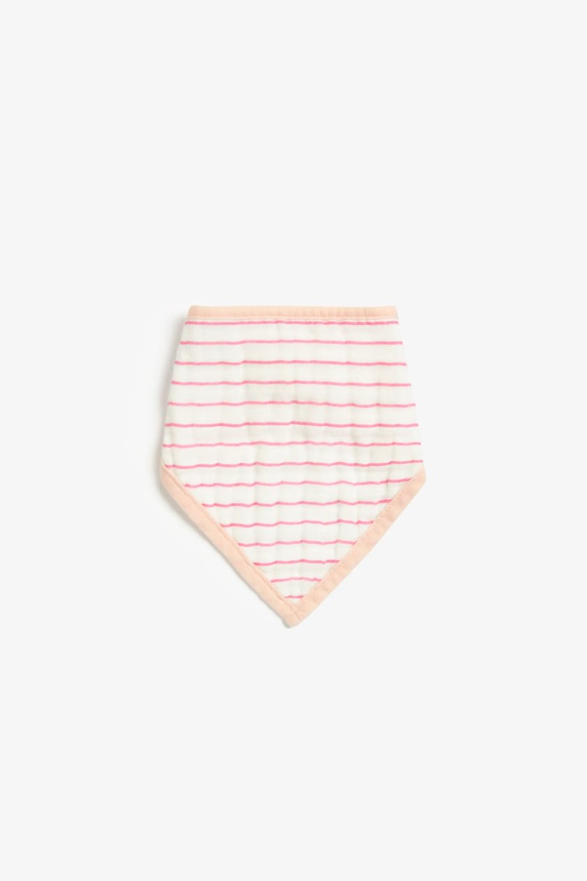 Girls Muslin PinkStar 3pk Dribbler