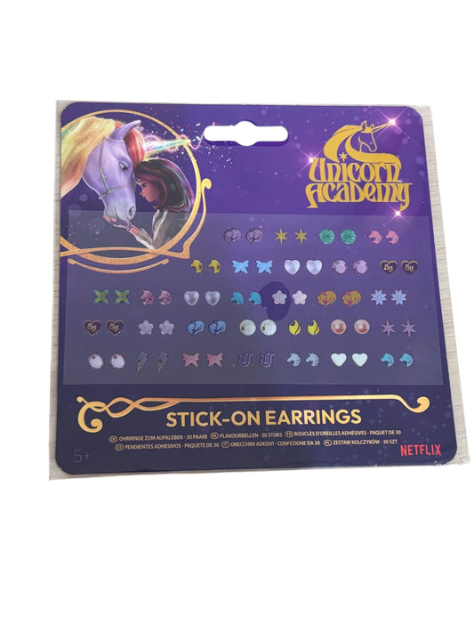 Unicorn Academy Stick-On Earrings