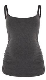 Nursing Vest with Inner Support - Charcoal