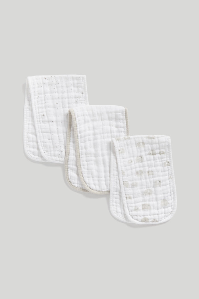 Reversible 3-Pack Burp Cloths