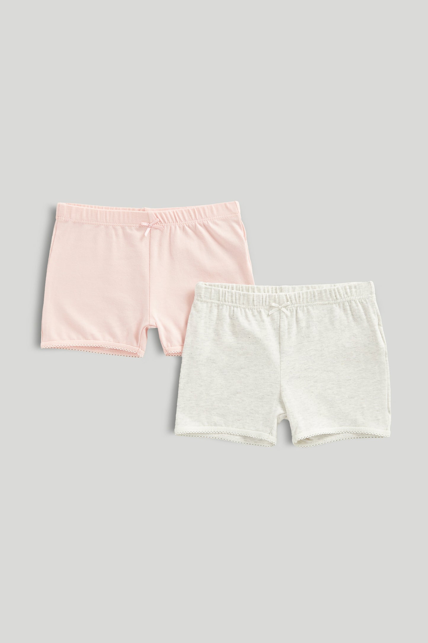Girls Boyshort Panties Pink & Beige 2pk