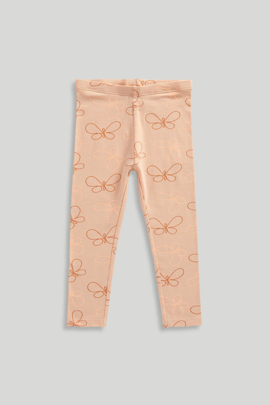 Orange Butterfly Leggings