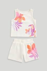 Tropical Vest and Shorts Set