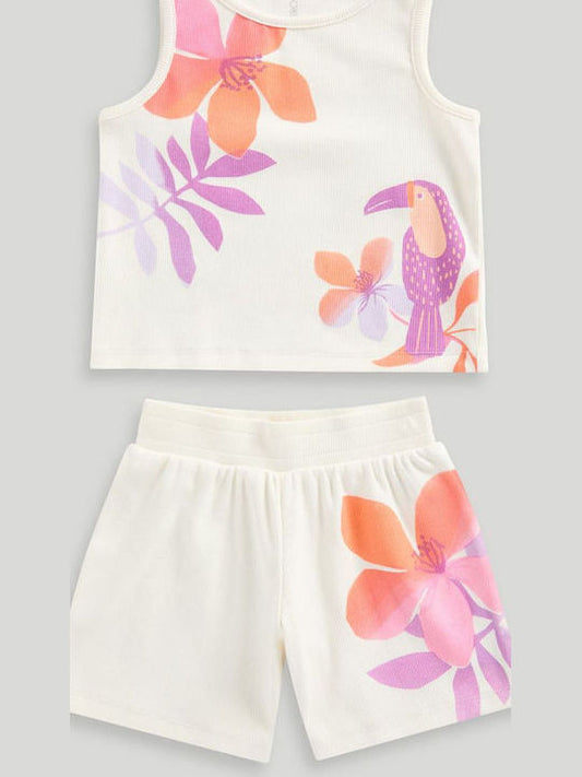 Tropical Vest and Shorts Set