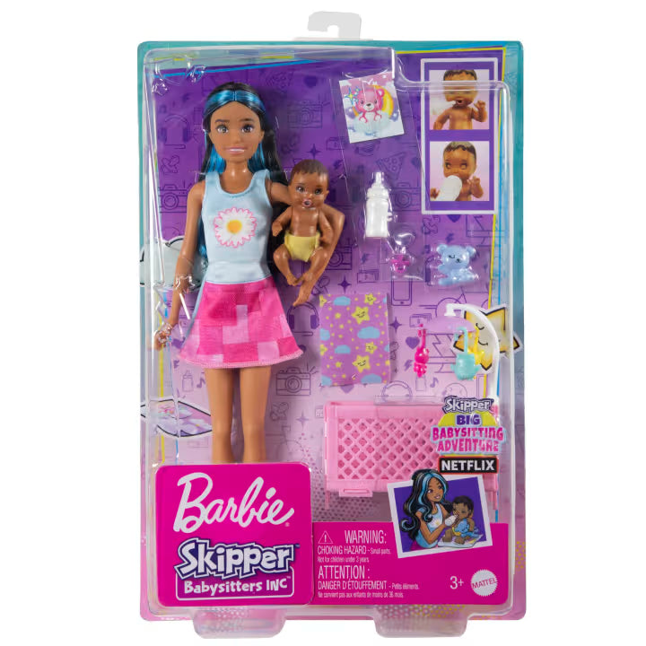 Barbie Brunette Skipper Babysitters Including Dolls And Playset
