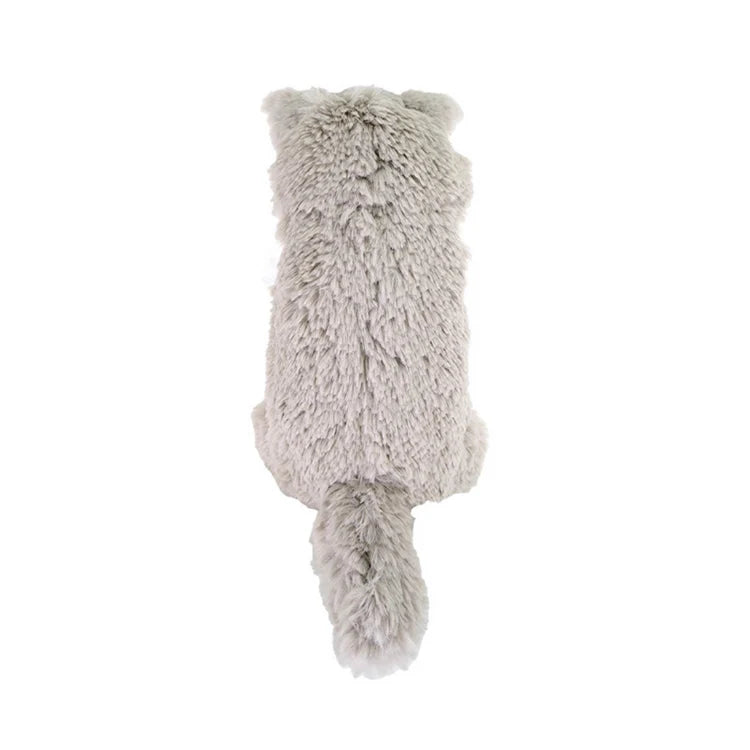Gray Lap  Cat Sleeping Face Toy (Small)