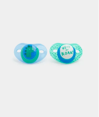 SOOTHER BLUE DINO 2PK