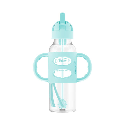 Dr Brown Pp Narrow Sippy Bottle W/Silicone Handles Green 1Pk