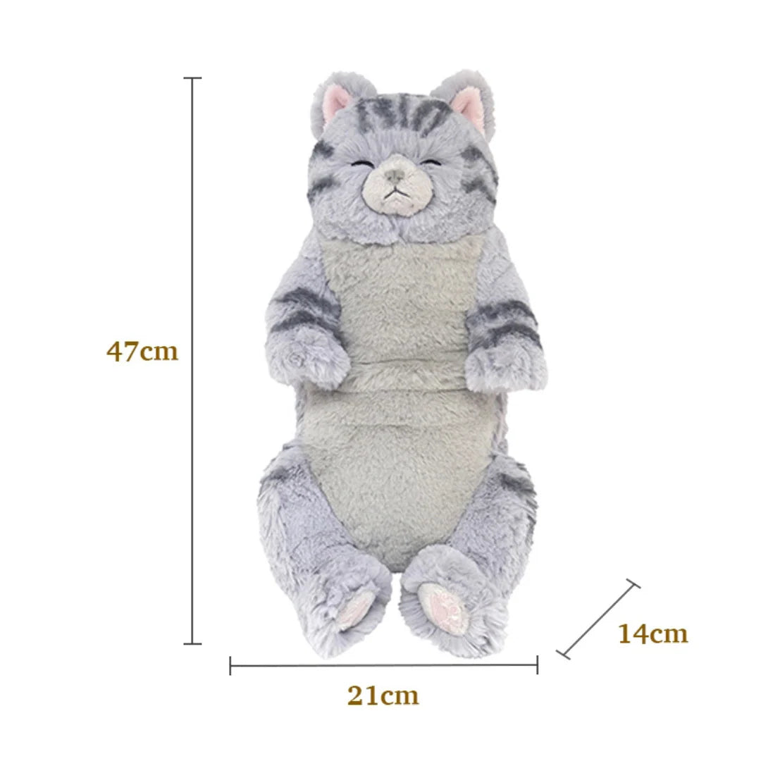 Silver Sabashiro Lap Cat Sleeping  Toy (Medium)