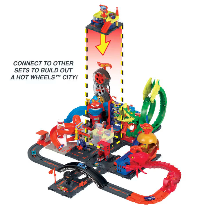 Hot Wheels City Downtown Express Car Wash Playset