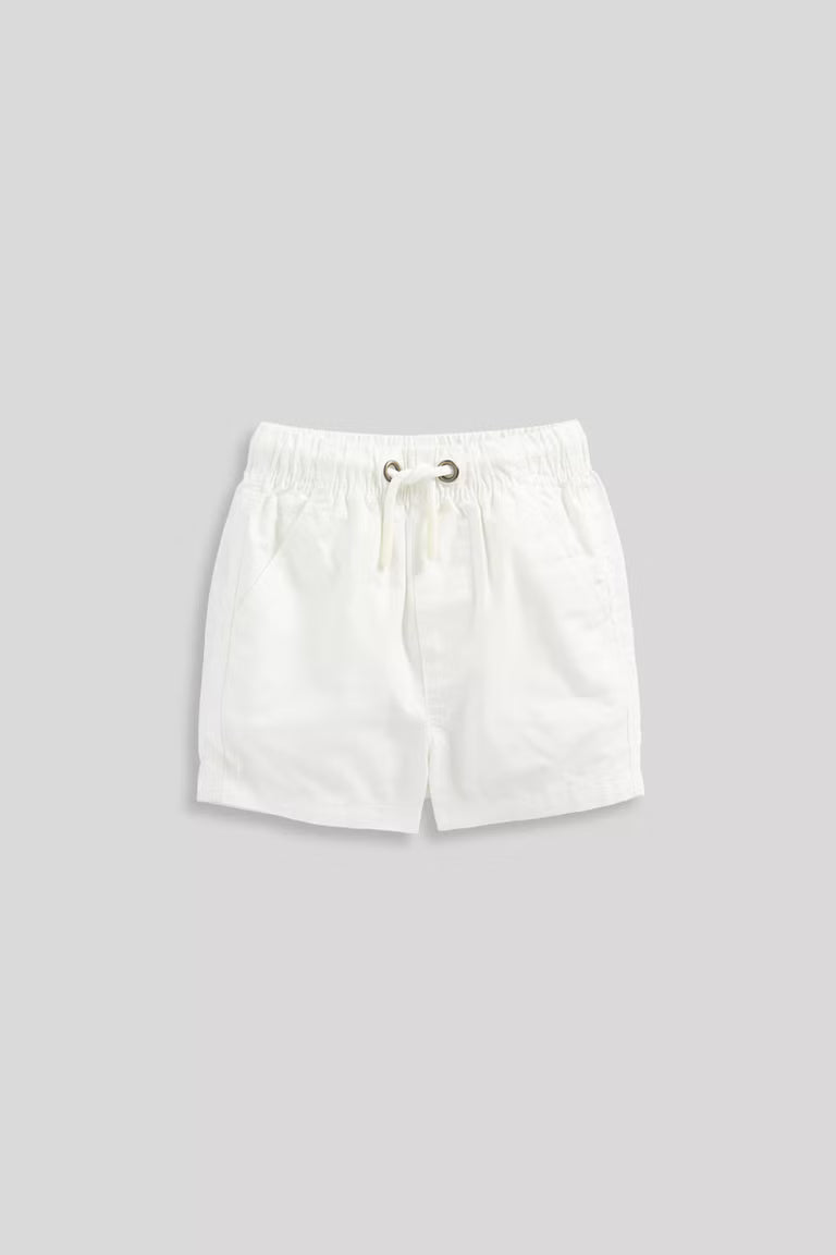 Mini Boys Core Essenatial White Pull On Short