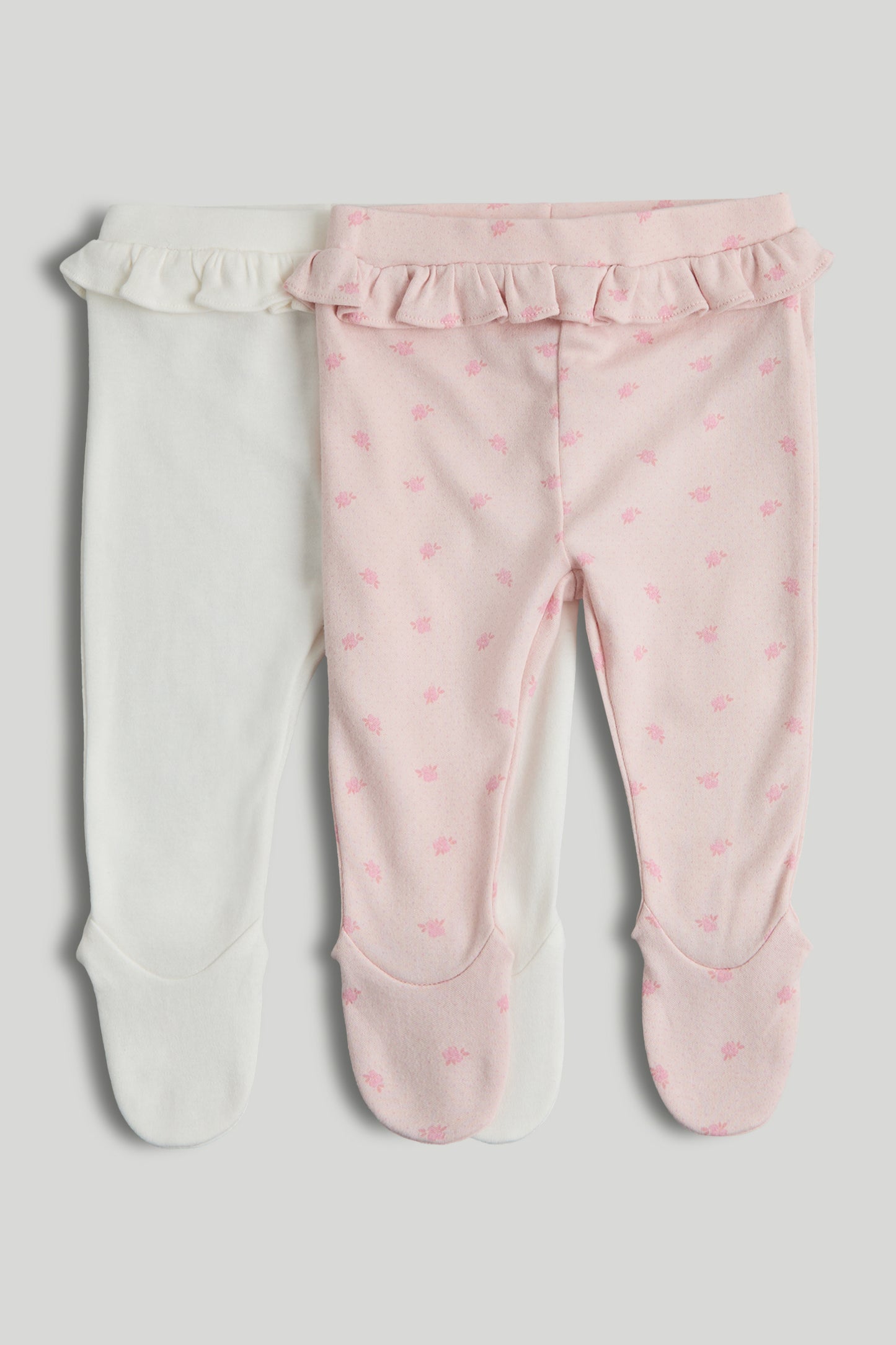 2 Pack My First Leggings With Feet