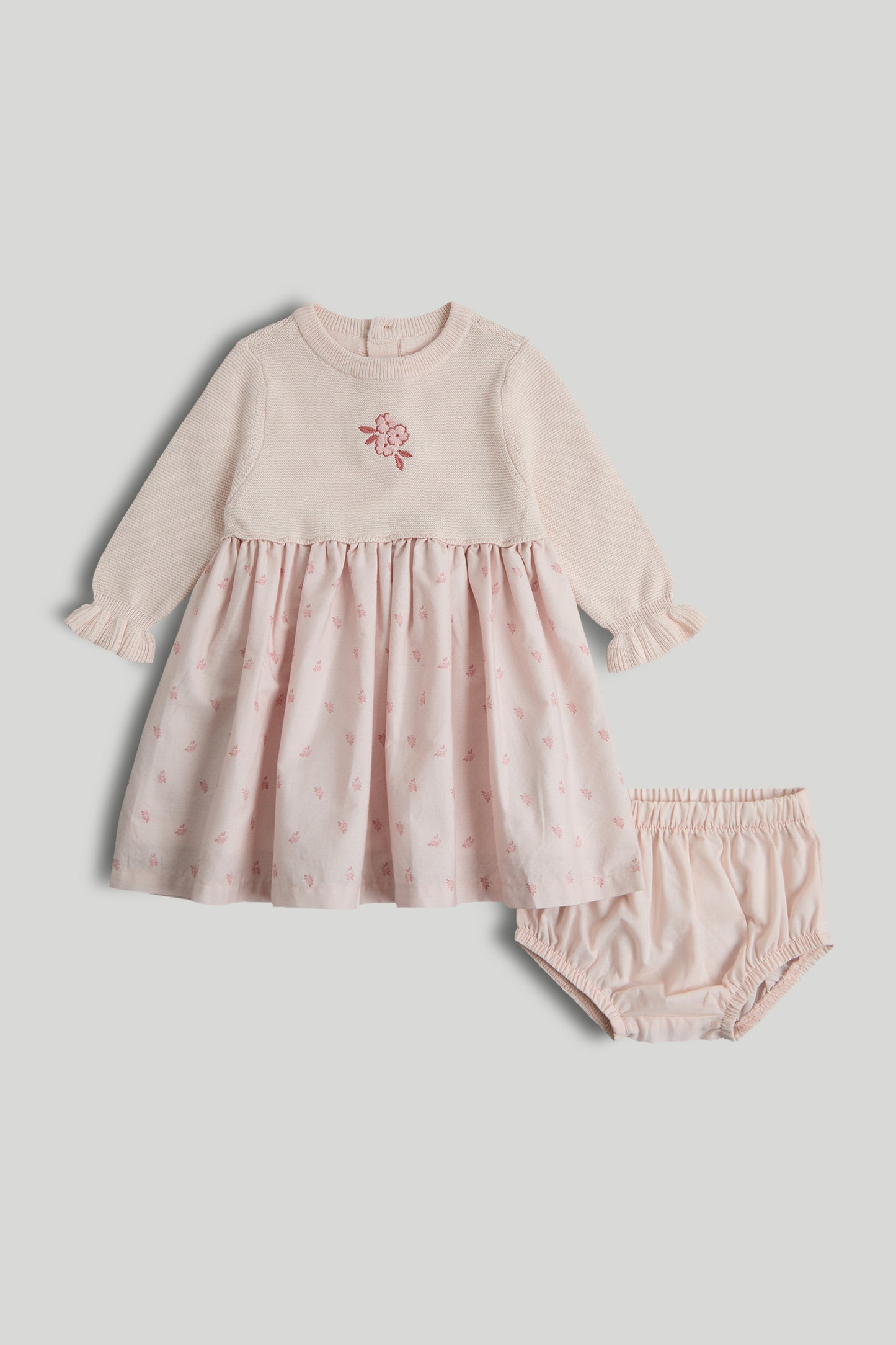 My First Pink Dress And Knickers Outfit