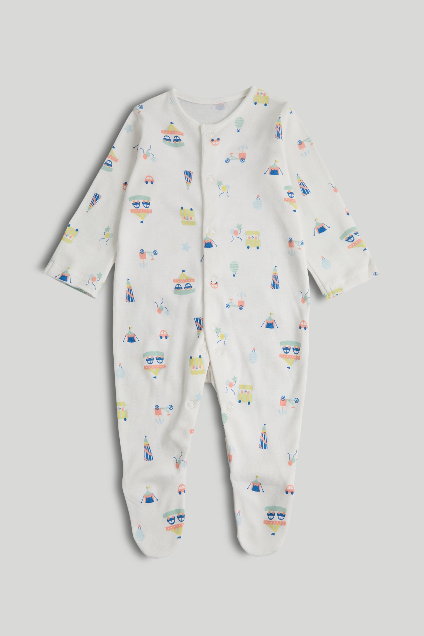 3 Pack Carnival Sleepsuits