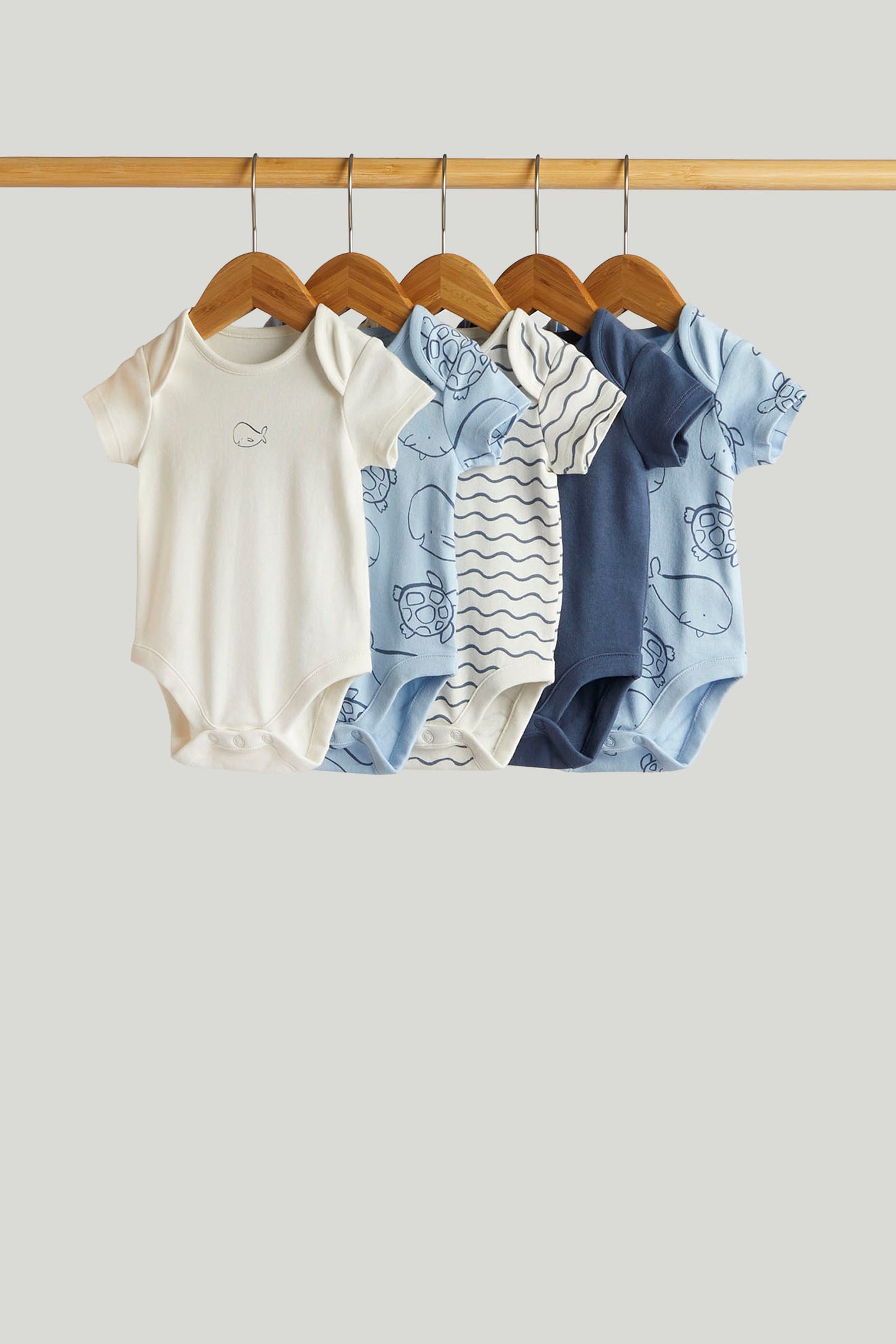 My First Ocean Short-Sleeved Bodysuits