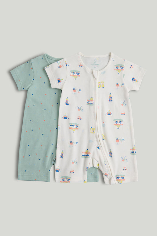 2 Pack Carnival Rompers