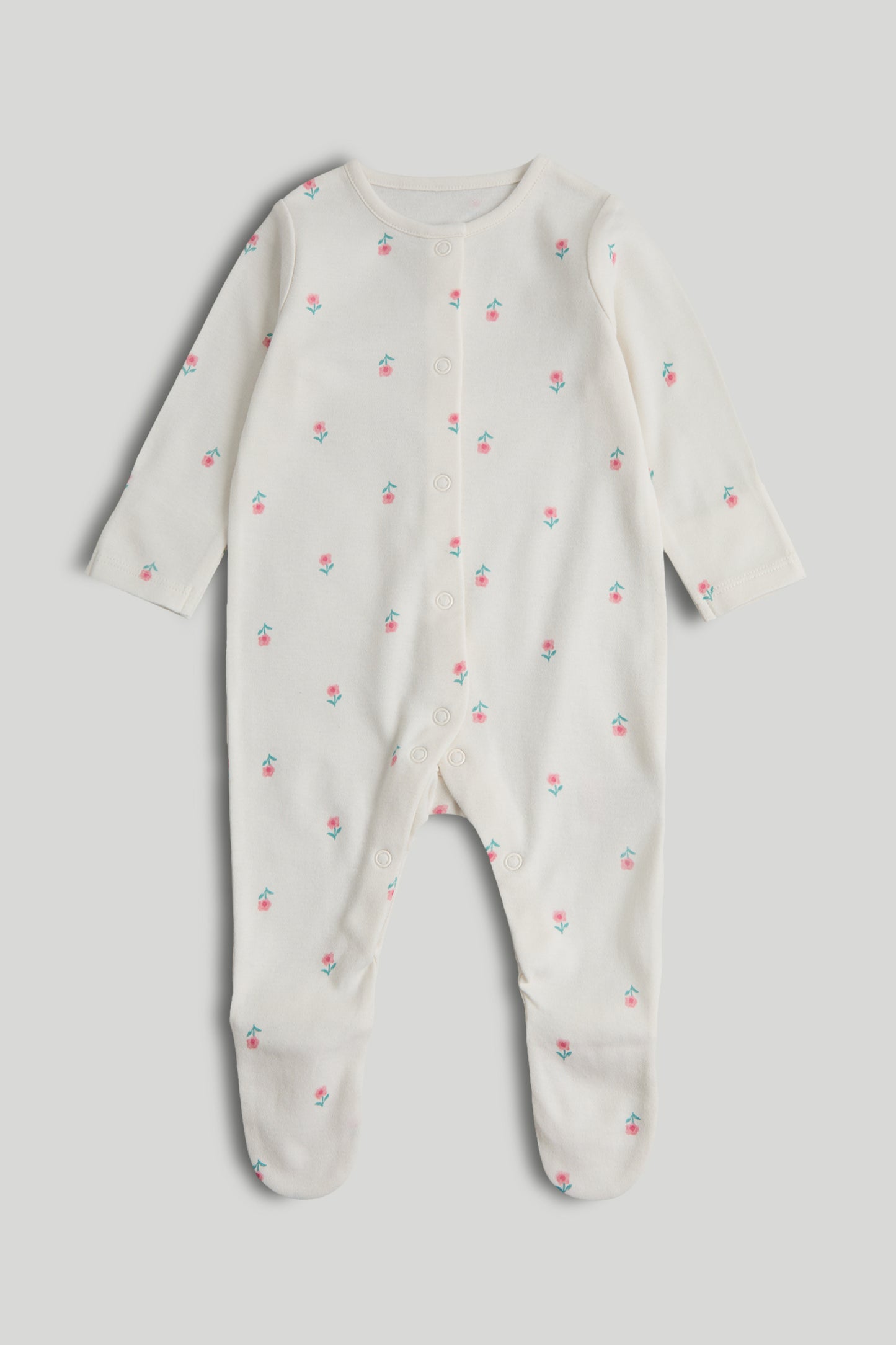 3 Pack Floral Sleepsuits