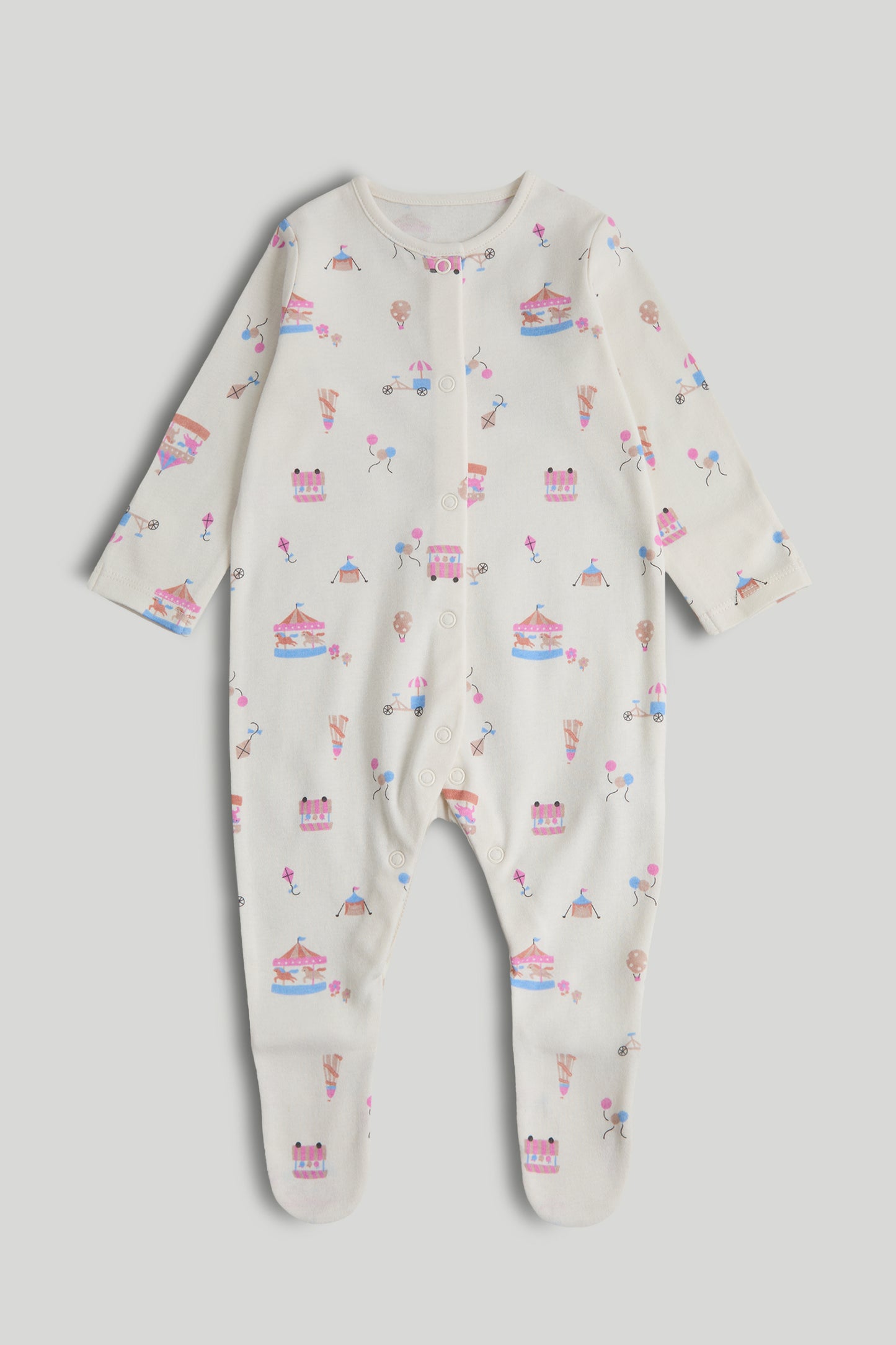 3 Pack Carnival Sleepsuits