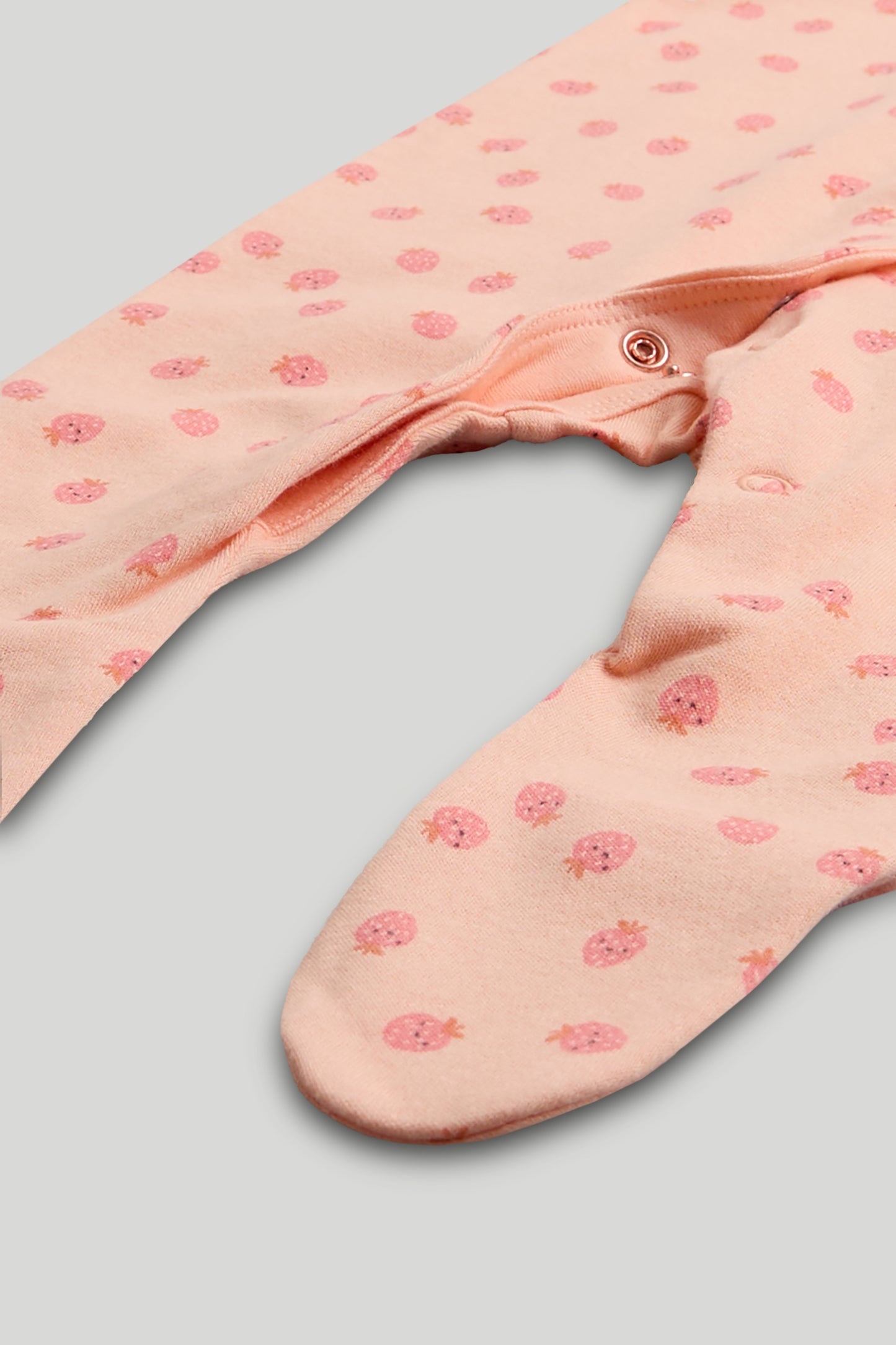 3 Pack Strawberry Sleepsuits