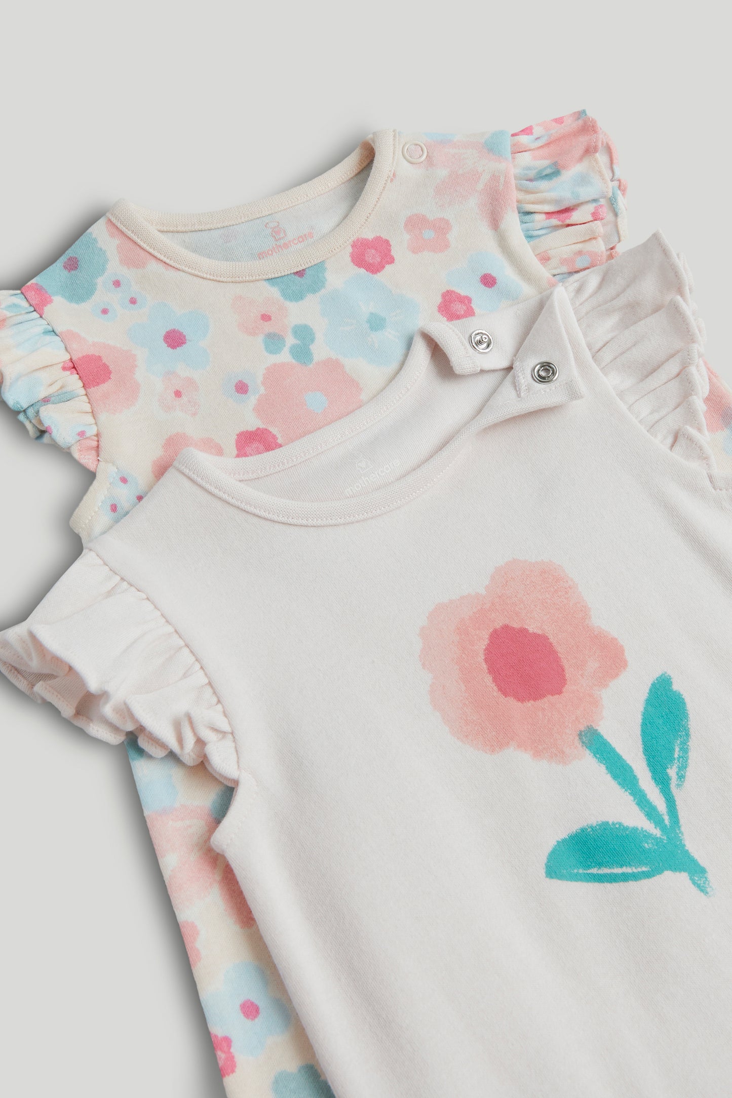 2 Pack Floral Rompers